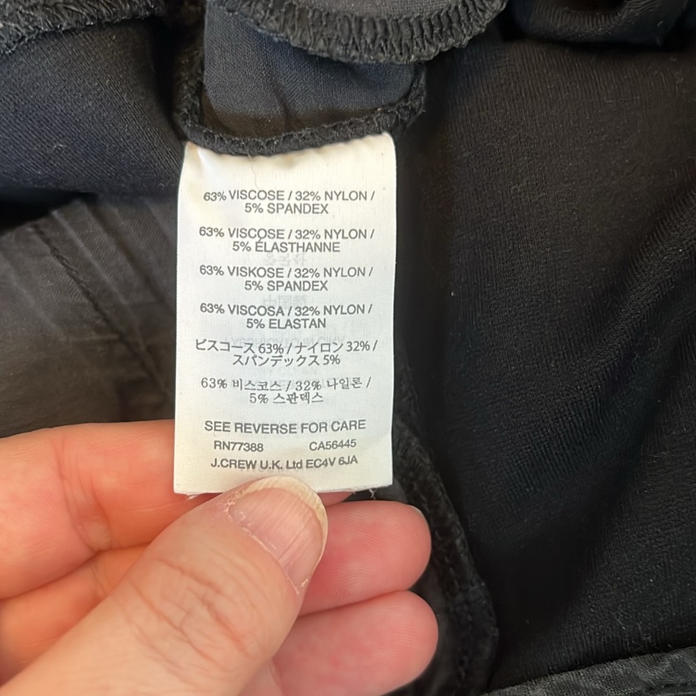 Jcrew Black Pixie Pants Size 00s - image 4